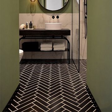 Brick S-101 Black 2X8X3/8″ (Thin) Cement Tile by Original Mission Tile - view 5