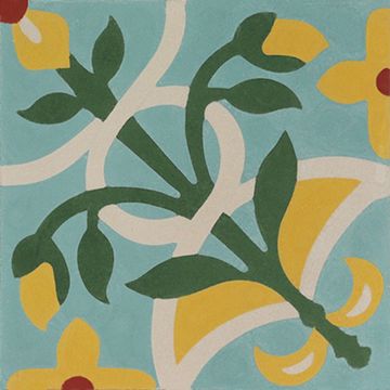 Victoria Border Cement Tile by Original Mission Tile - view 4
