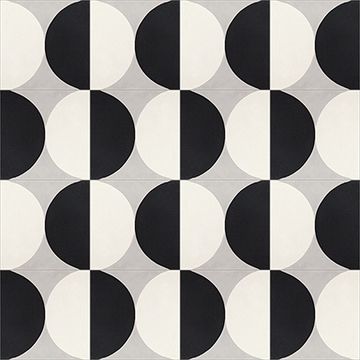 Moon Black 02 Cement Tile by Original Mission Tile - view 6