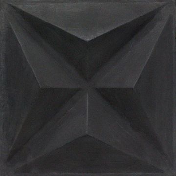 3D Estrella Black 10×10 Cement Tile by Original Mission Tile - view 5