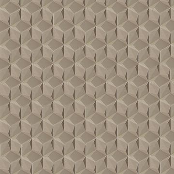 3D Hex Harlequin Sand 8×9 Cement Tile by Original Mission Tile - view 3