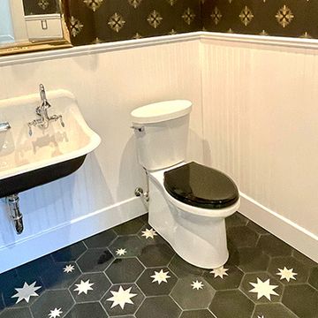 Hex Star Black 02 – Medium Cement Tile by Original Mission Tile - view 2