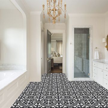 Roseton Bw 15 Cement Tile by Original Mission Tile - view 2