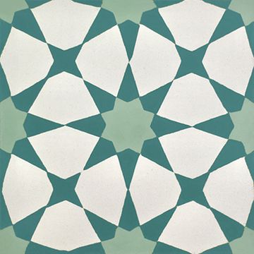 Agadir Turquoise 11 Cement Tile by Original Mission Tile - view 6