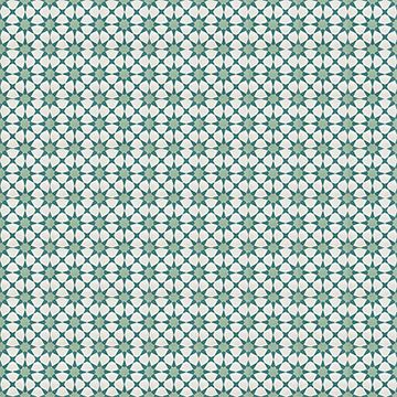 Agadir Turquoise 11 Cement Tile by Original Mission Tile - view 4