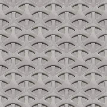 3D Hex Candado Gris 8×9 Cement Tile by Original Mission Tile - view 2