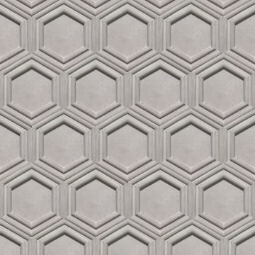 3D Hex Frame Gris 8×9 Cement Tile by Original Mission Tile - view 2