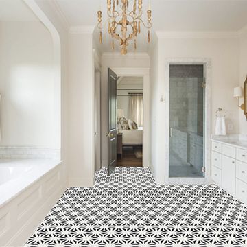 Catalonia Black 01 Cement Tile by Original Mission Tile - view 2