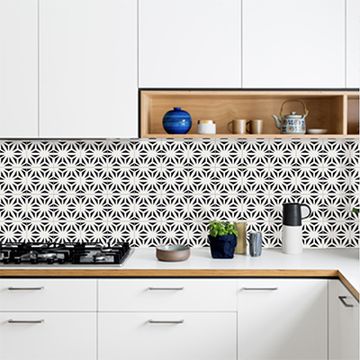 Catalonia Black 01 Cement Tile by Original Mission Tile - view 3