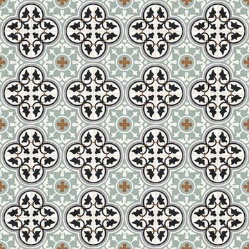 Roseton Sage 12 Cement Tile by Original Mission Tile - view 7