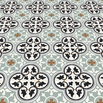 Roseton Sage 12 Cement Tile by Original Mission Tile - view 6