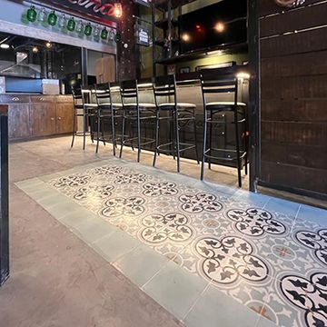 Roseton Sage 12 Cement Tile by Original Mission Tile - view 4