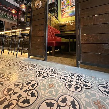 Roseton Sage 12 Cement Tile by Original Mission Tile - view 5