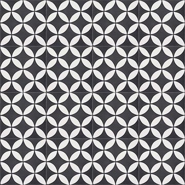 Circulos Ii Black 01 Cement Tile by Original Mission Tile - view 8