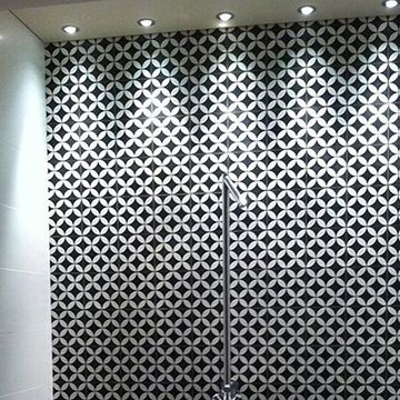 Circulos Ii Black 01 Cement Tile by Original Mission Tile - view 2