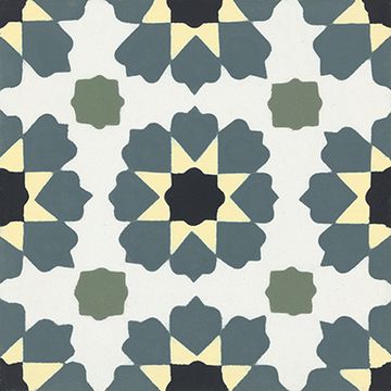 Moorish Blue 01 Cement Tile by Original Mission Tile - view 7