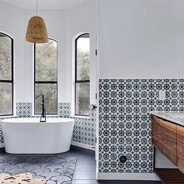 Moorish Blue 01 Cement Tile by Original Mission Tile - view 2