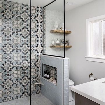 Sofia Green 02 Cement Tile by Original Mission Tile - view 2