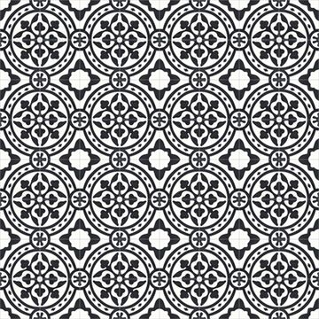 Tyler Ii Black 01 Cement Tile by Original Mission Tile - view 7