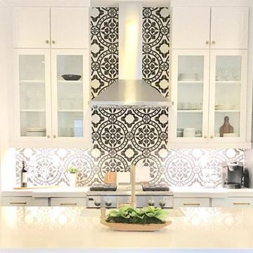 Tyler Ii Black 01 Cement Tile by Original Mission Tile - view 3
