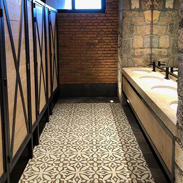 Zebra Charcoal 03 Cement Tile by Original Mission Tile - view 2