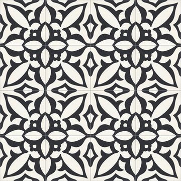 Zebra Black 01 Cement Tile by Original Mission Tile - view 5