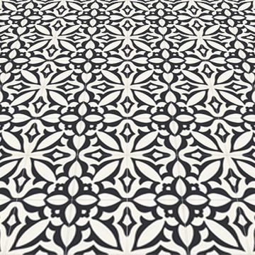Zebra Black 01 Cement Tile by Original Mission Tile - view 3