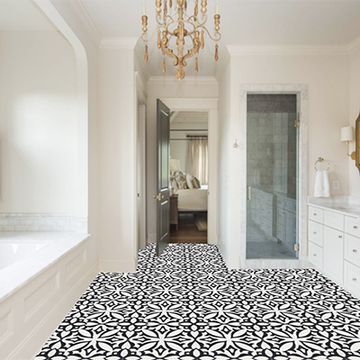 Zebra Black 01 Cement Tile by Original Mission Tile - view 2