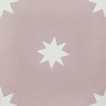 Estrellas Rosa 04 Cement Tile by Original Mission Tile - view 6