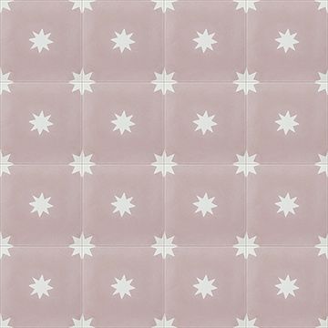 Estrellas Rosa 04 Cement Tile by Original Mission Tile - view 5