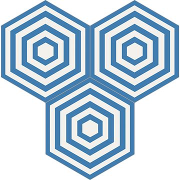 Hex Abella Cement Tile by Original Mission Tile - view 5
