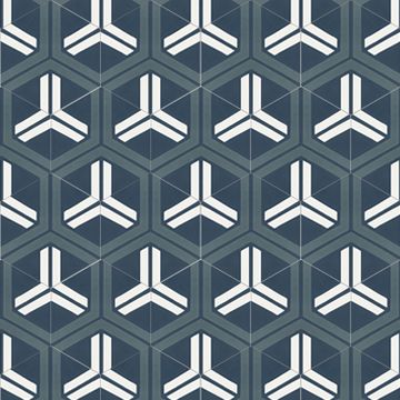 Hex Ace Cement Tile by Original Mission Tile - view 4