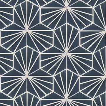 Hex Bakery Frame Cement Tile by Original Mission Tile - view 4