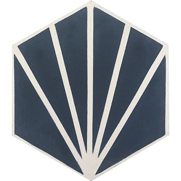 Hex Bakery Frame Cement Tile by Original Mission Tile - view 6