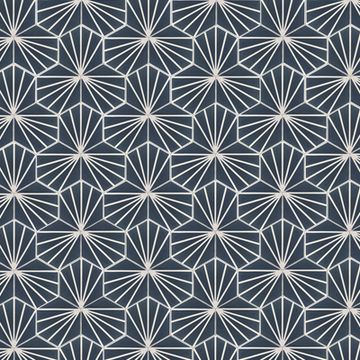 Hex Bakery Frame Cement Tile by Original Mission Tile - view 3