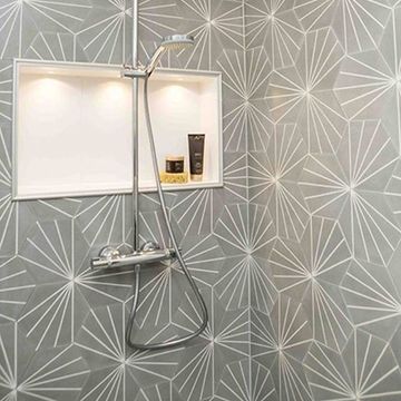 Hex Bakery N. Grey 02 Cement Tile by Original Mission Tile - view 5