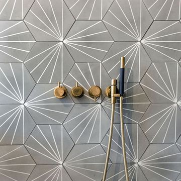 Hex Bakery N. Grey 02 Cement Tile by Original Mission Tile - view 3