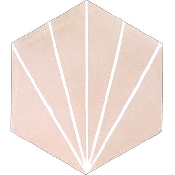 Hex Bakery Salmon 06 Cement Tile by Original Mission Tile - view 8
