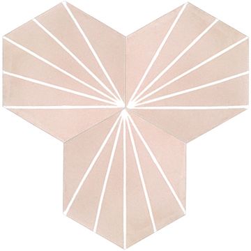 Hex Bakery Salmon 06 Cement Tile by Original Mission Tile - view 7