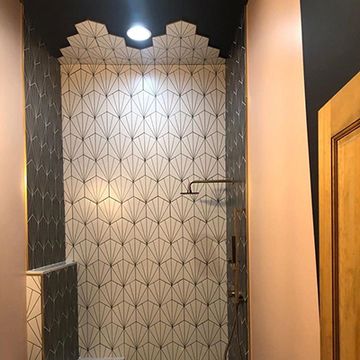 Hex Bakery White 07 Cement Tile by Original Mission Tile - view 3