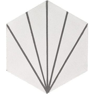 Hex Bakery White 07 Cement Tile by Original Mission Tile - view 8