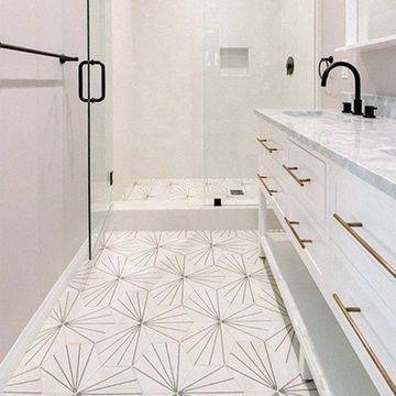 Hex Bakery White 07 Cement Tile by Original Mission Tile - view 2