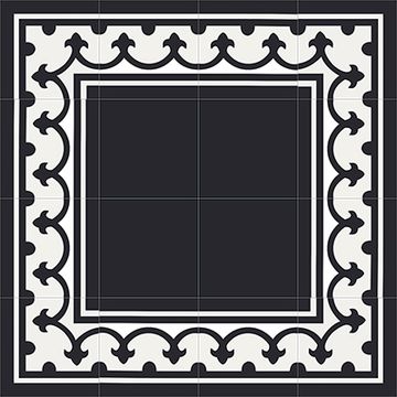 Montserrat Border Cement Tile by Original Mission Tile - view 3