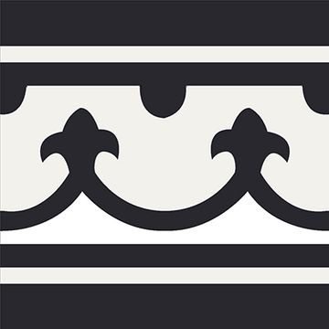 Montserrat Border Cement Tile by Original Mission Tile - view 6