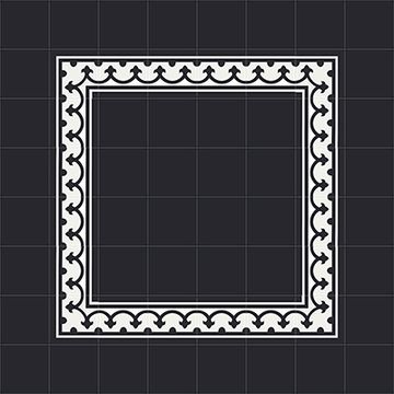 Montserrat Border Cement Tile by Original Mission Tile - view 2