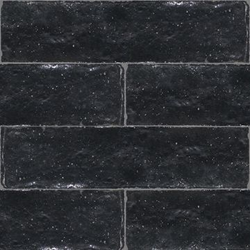 Ze-101 Brick Black 2X8X3/8″ Cement Tile by Original Mission Tile - view 4