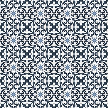 Nantes Navy 02 Cement Tile by Original Mission Tile - view 4