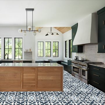Nantes Navy 02 Cement Tile by Original Mission Tile - view 2