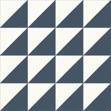 Diagonal Navy 02 Cement Tile by Original Mission Tile - view 5
