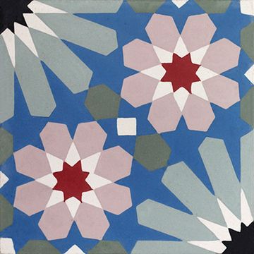 Kenitra Sage 03 Cement Tile by Original Mission Tile - view 8